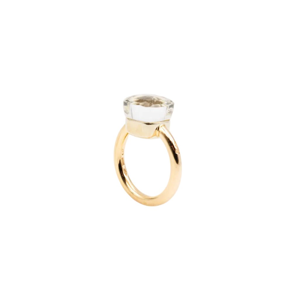 Bague POMELLATO "Nudo Classic" en or jaune et topaze - Castafiore