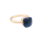 Bague Pomellato, « Nudo Classic», or blanc, or rose, topaze blue London. - Castafiore