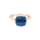 Bague Pomellato, « Nudo Classic», or blanc, or rose, topaze blue London. - Castafiore