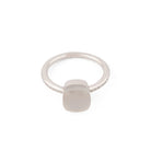 Bague POMELLATO “Nudo” en or blanc et quartz blanc - Castafiore