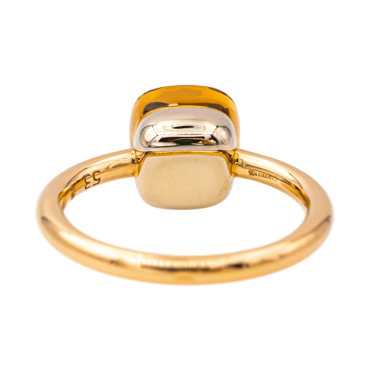 Bague POMELLATO, "Nudo" en or rose et citrine - Castafiore