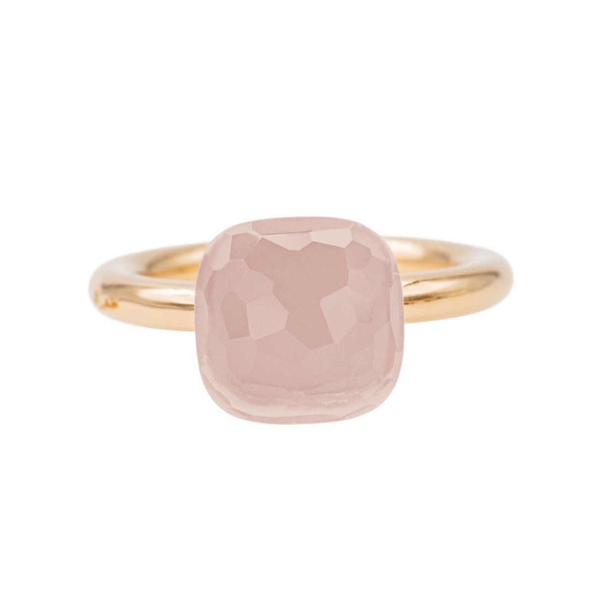 Bague POMELLATO "Nudo" en or rose et quartz - Castafiore