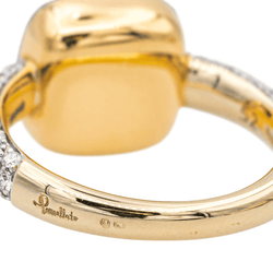 Bague POMELLATO "Nudo" en or rose, or blanc, topaze et diamants - Castafiore