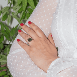Bague POMELLATO "Nudo" en or rose, prasiolite et diamants - Castafiore