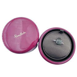 Bague POMELLATO "Nudo" en or rose, titane, obsidienne et diamants noirs - Castafiore