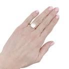 Bague POMELLATO, "Nudo Gelé", en or rose et blanc, topaze et nacre blanche - Castafiore