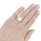 Bague POMELLATO, "Nudo Gelé", en or rose et blanc, topaze et nacre blanche - Castafiore