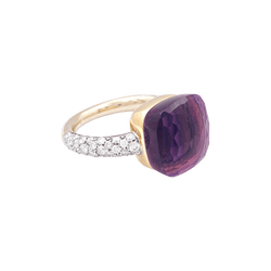 Bague Pomellato, "Nudo Maxi", améthyste, diamants, deux ors. - Castafiore