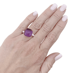 Bague Pomellato, "Nudo Maxi", améthyste, diamants, deux ors. - Castafiore