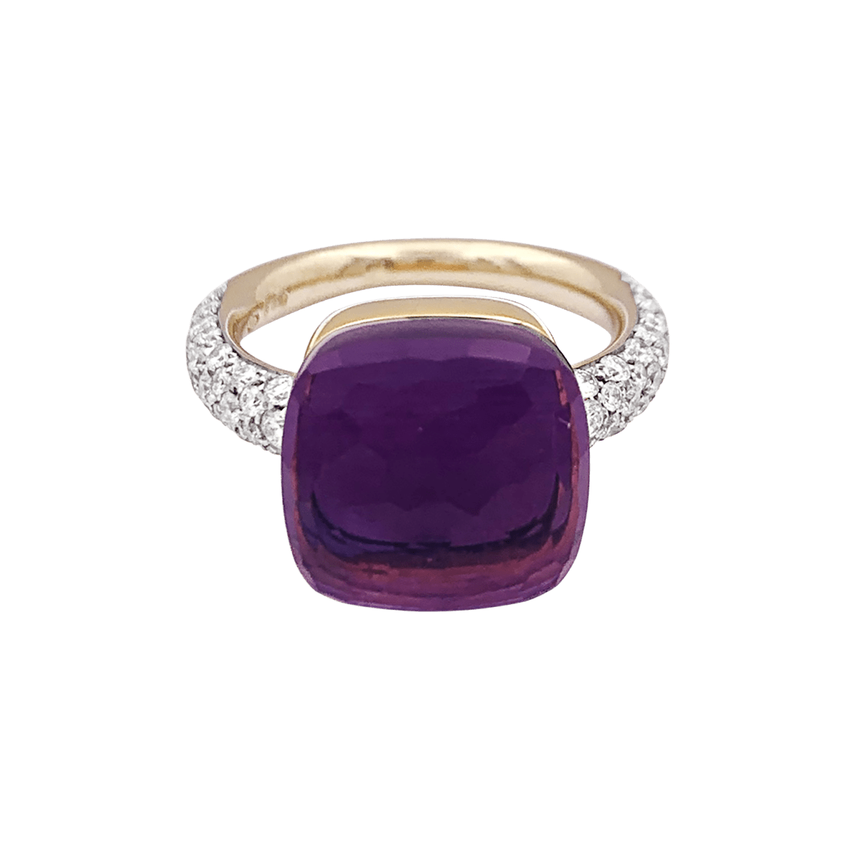 Bague Pomellato, "Nudo Maxi", améthyste, diamants, deux ors. - Castafiore