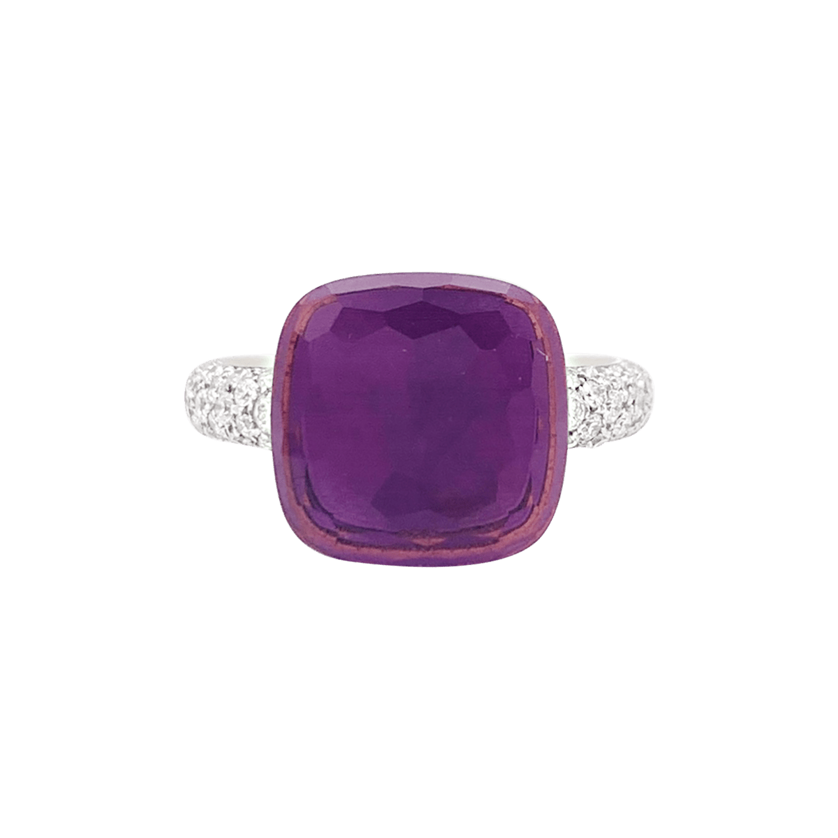 Bague Pomellato, "Nudo Maxi", améthyste, diamants, deux ors. - Castafiore