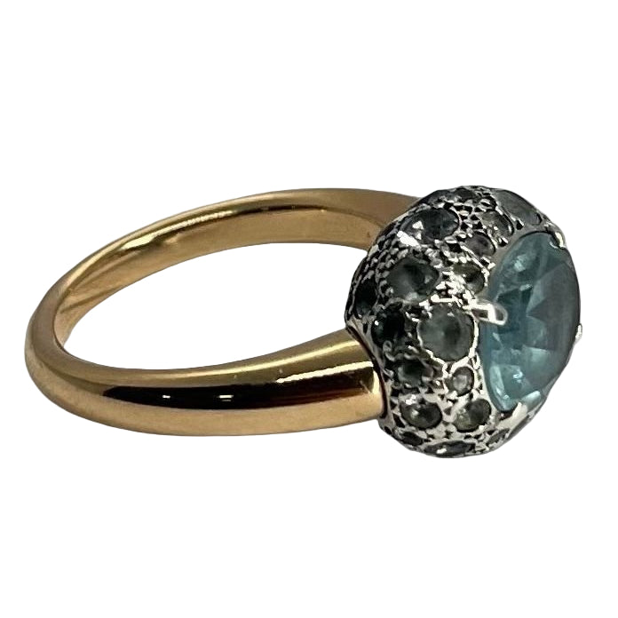 Bague Pomellato or rose et topaze - Castafiore