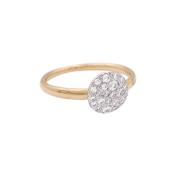 Bague POMELLATO "Sabbia" en or rose et blanc, diamants. - Castafiore