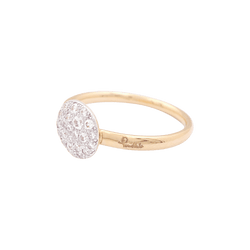 Bague POMELLATO "Sabbia" en or rose et blanc, diamants. - Castafiore