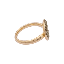 Bague Pomellato "Sabbia" or rose et noirici, diamants bruns. - Castafiore