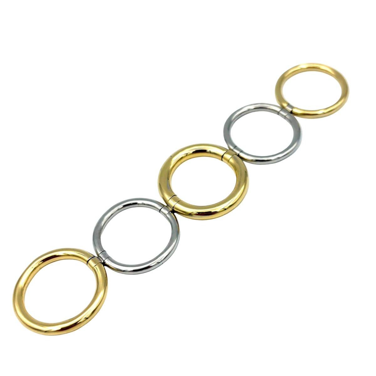 Bague POMELLATO "Tubolare" en or blanc et or jaune - Castafiore