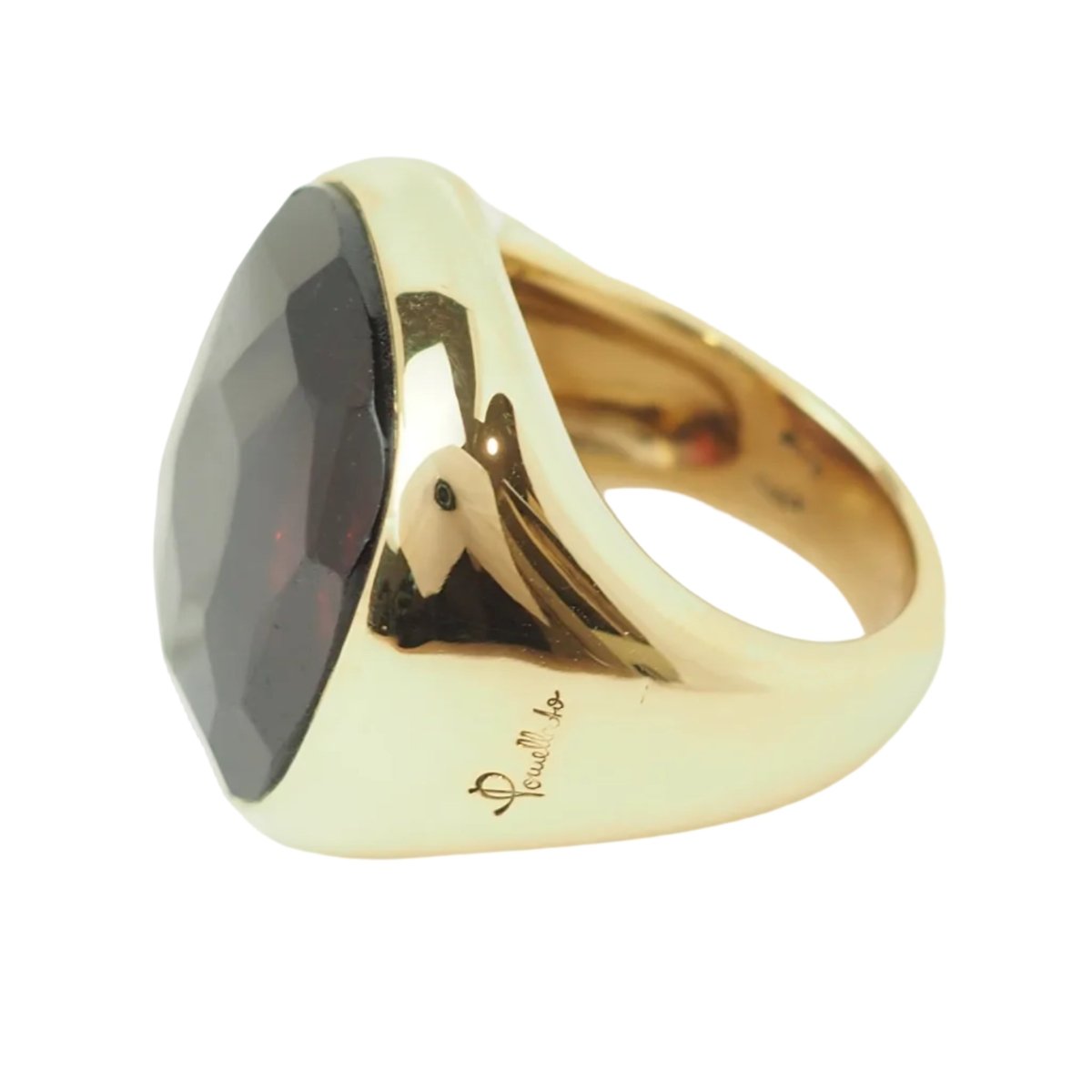 Bague POMELLATO "Victoria" en or jaune et grenat - Castafiore