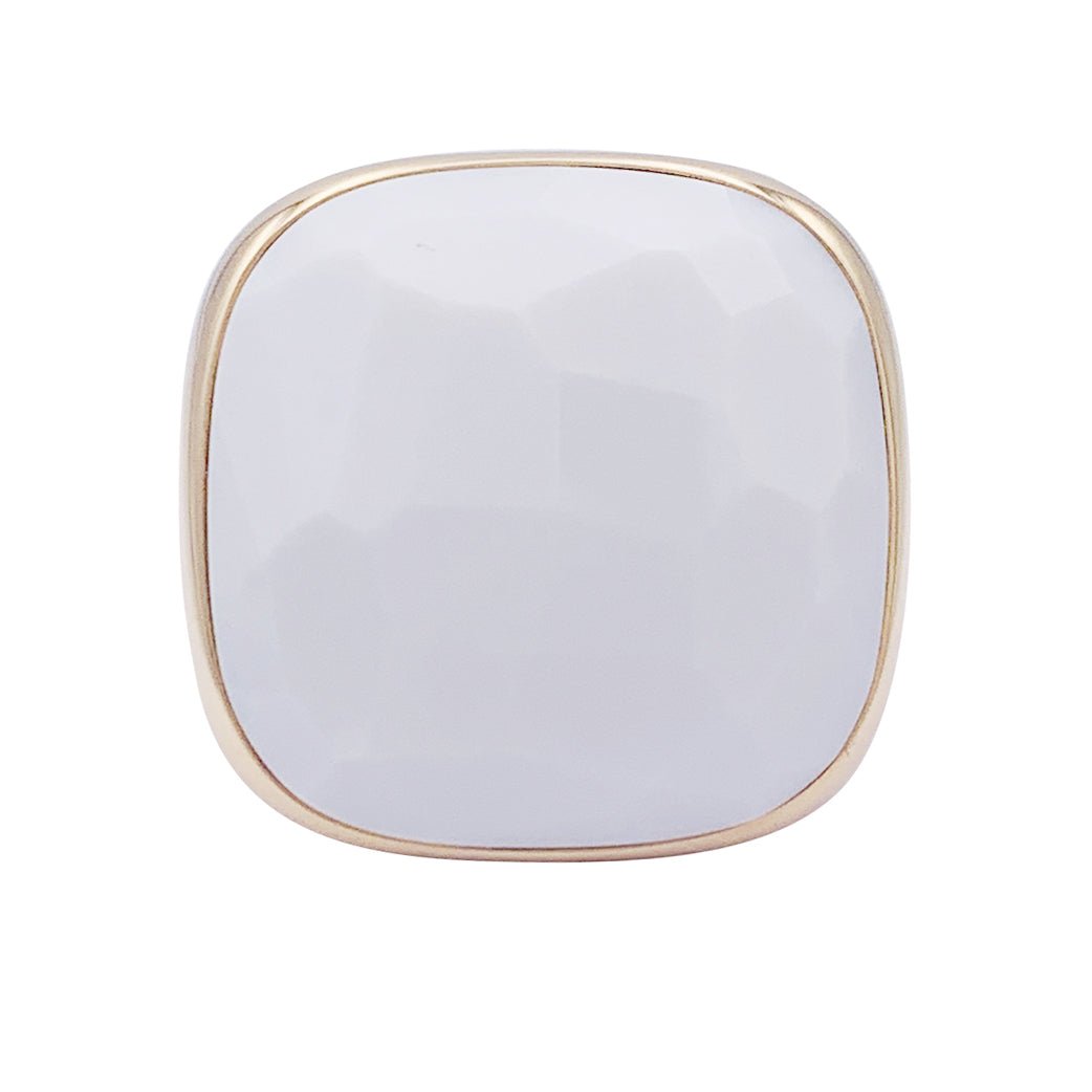 Bague Pomellato, "Victoria", or rose, cacholong. - Castafiore