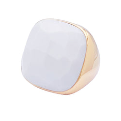 Bague Pomellato, "Victoria", or rose, cacholong. - Castafiore