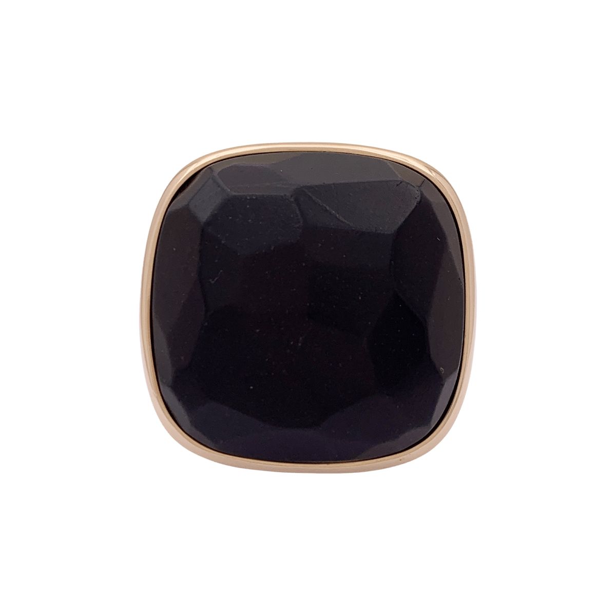 Bague Pomellato "Victoria", or rose, jais. - Castafiore