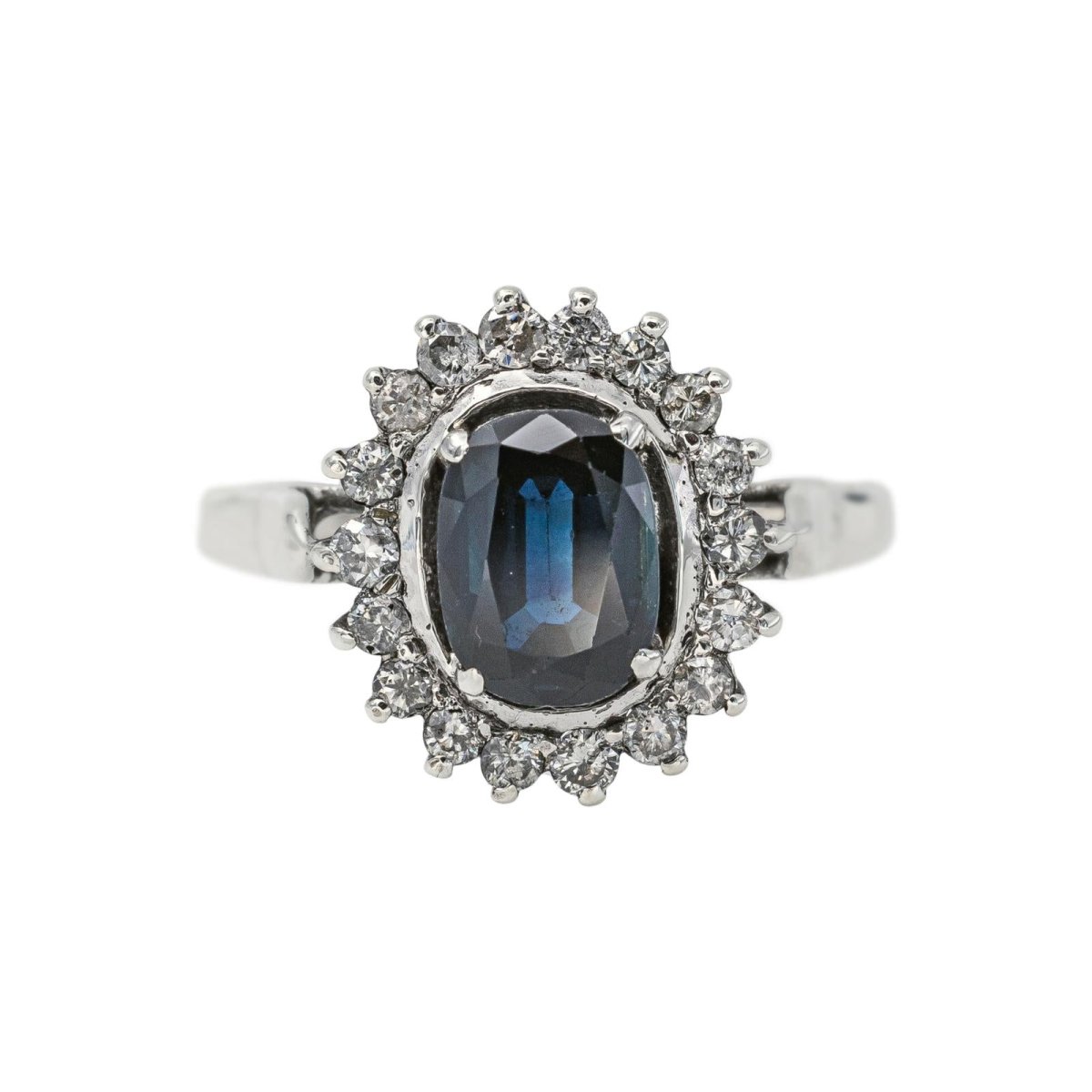 Bague Pompadour Argent Saphir - Castafiore