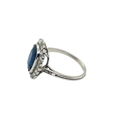 Bague POMPADOUR Art déco en or blanc et diamants - Castafiore