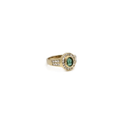 Bague pompadour émeraude - Castafiore