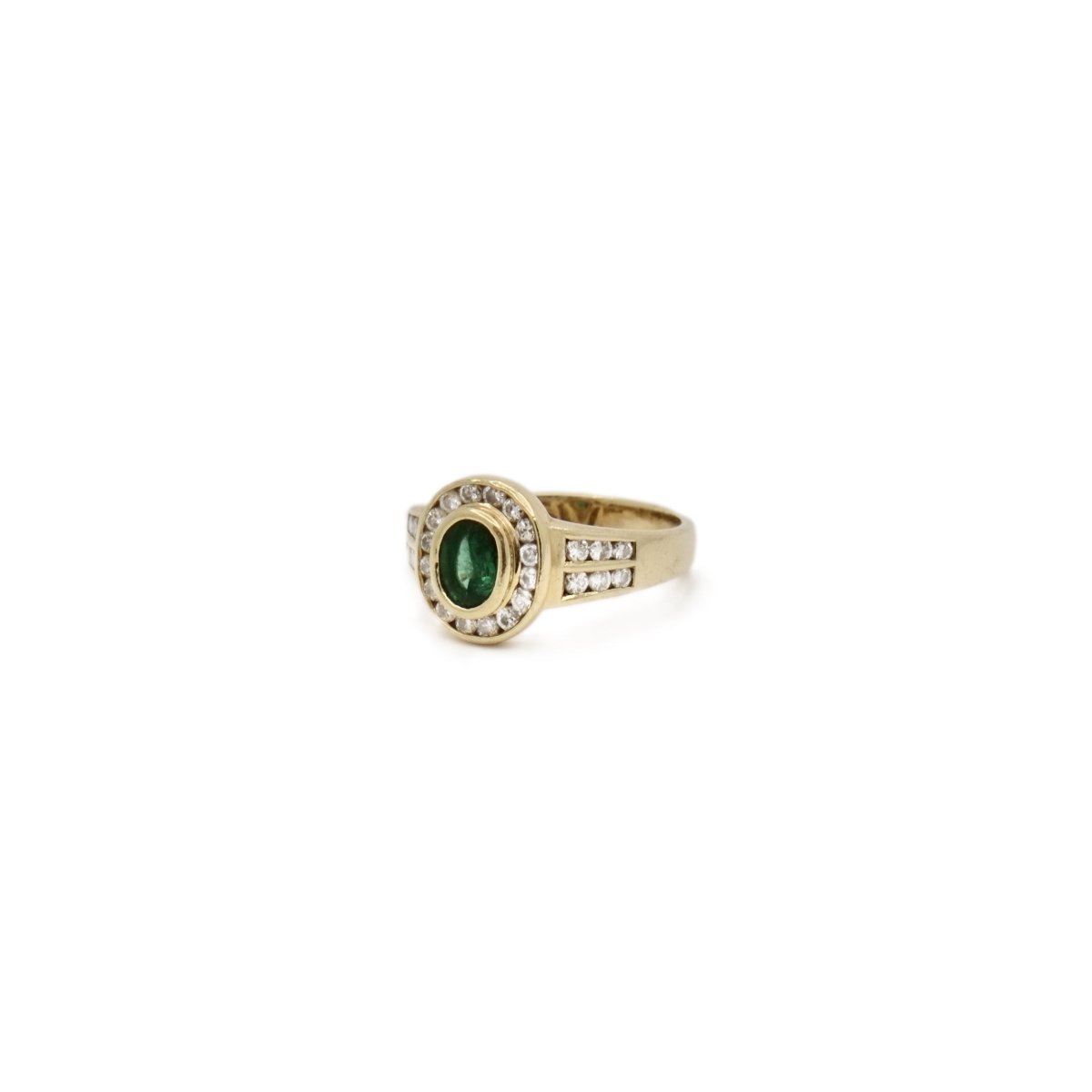 Bague pompadour émeraude - Castafiore