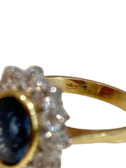 Bague Pompadour, en or 18k, saphir et diamants - Castafiore
