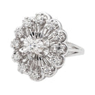 Bague Pompadour en or blanc et diamants - Castafiore