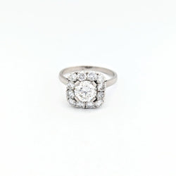 Bague Pompadour en or blanc Platine et diamants - Castafiore