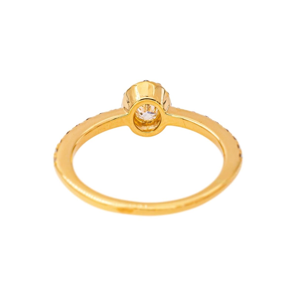 Bague Pompadour en or jaune et diamants - Castafiore