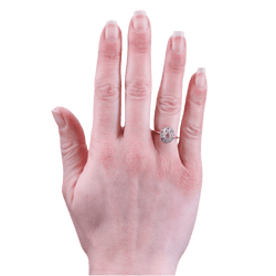 Bague Pompadour en or jaune et diamants - Castafiore