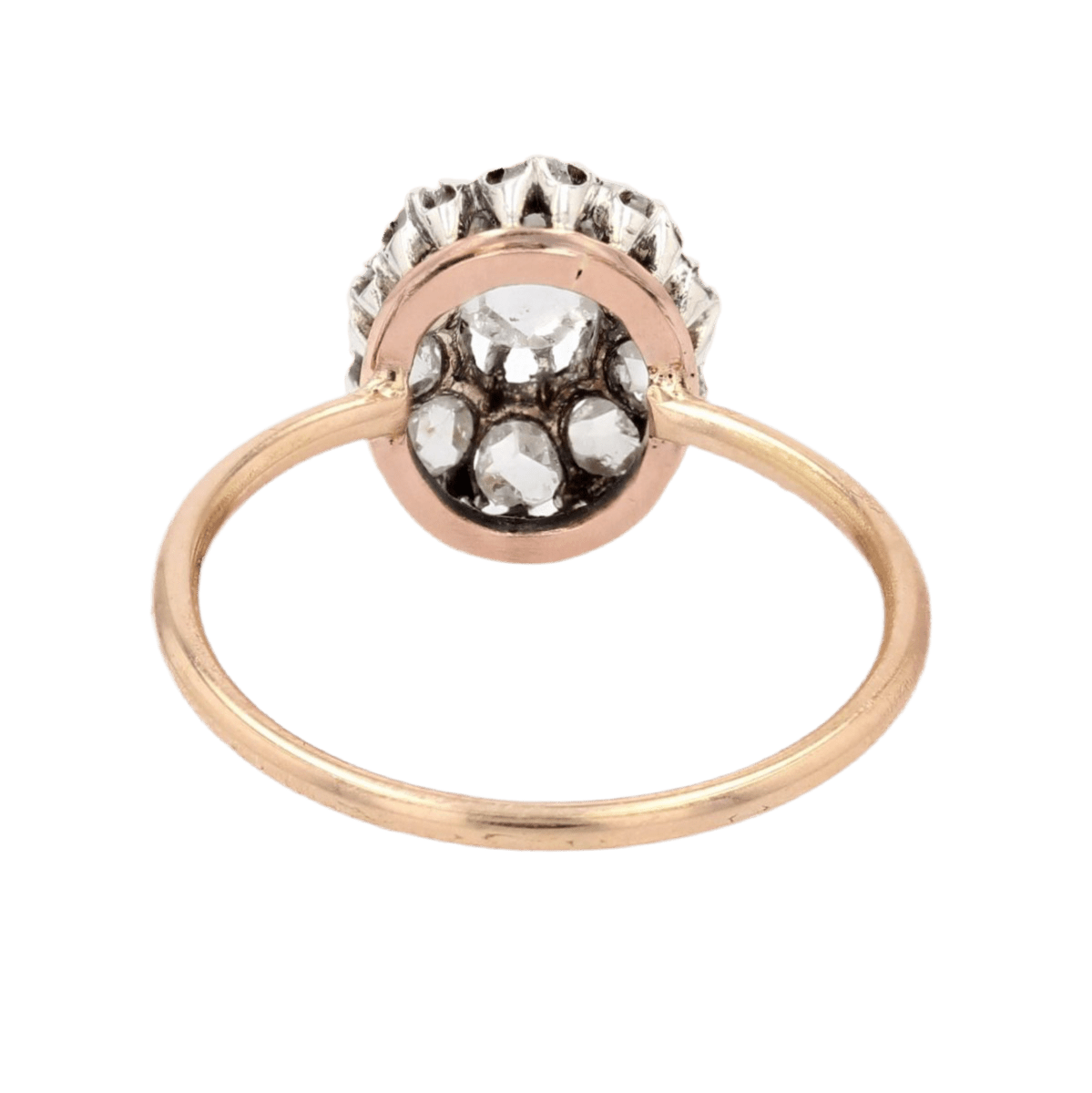 Bague Pompadour en or jaune et diamants - Castafiore