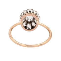 Bague Pompadour en or jaune et diamants - Castafiore