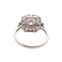 Bague Pompadour en platine et diamants - Castafiore