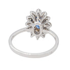 Bague Pompadour Or blanc Saphir - Castafiore