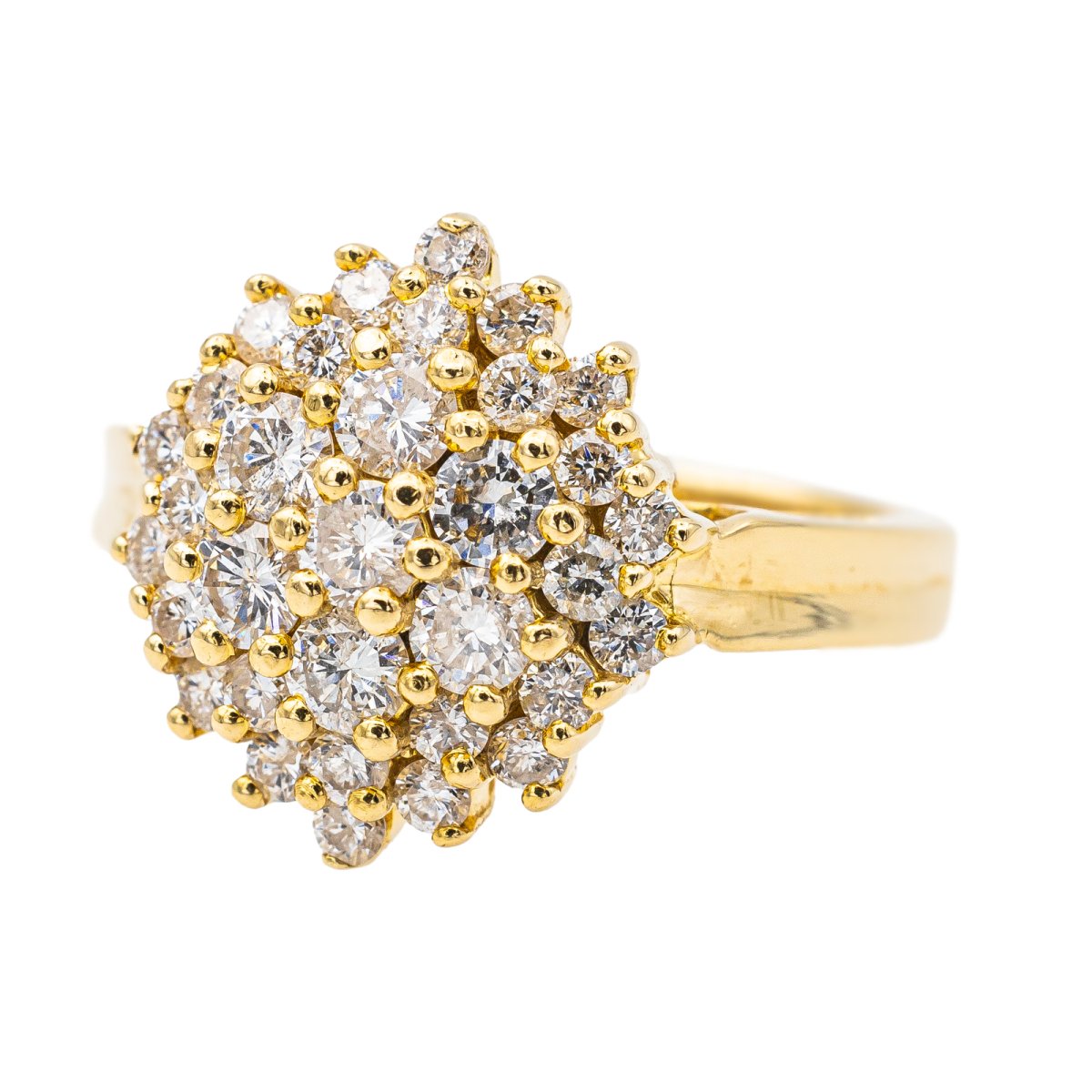 Bague Pompadour Or jaune Diamant - Castafiore