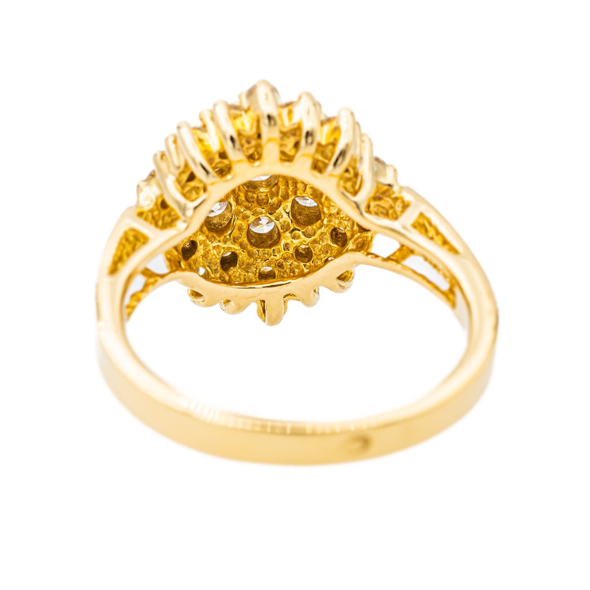 Bague Pompadour Or jaune Diamant - Castafiore