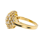 Bague Pompadour Or jaune Diamant - Castafiore