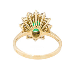 Bague Pompadour Or jaune Emeraude - Castafiore
