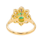 Bague Pompadour Or Jaune Emeraude en or 750 - Castafiore