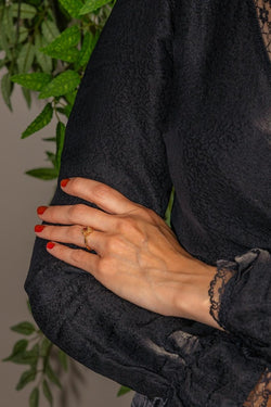 Bague Pompadour Or jaune Rubis - Castafiore