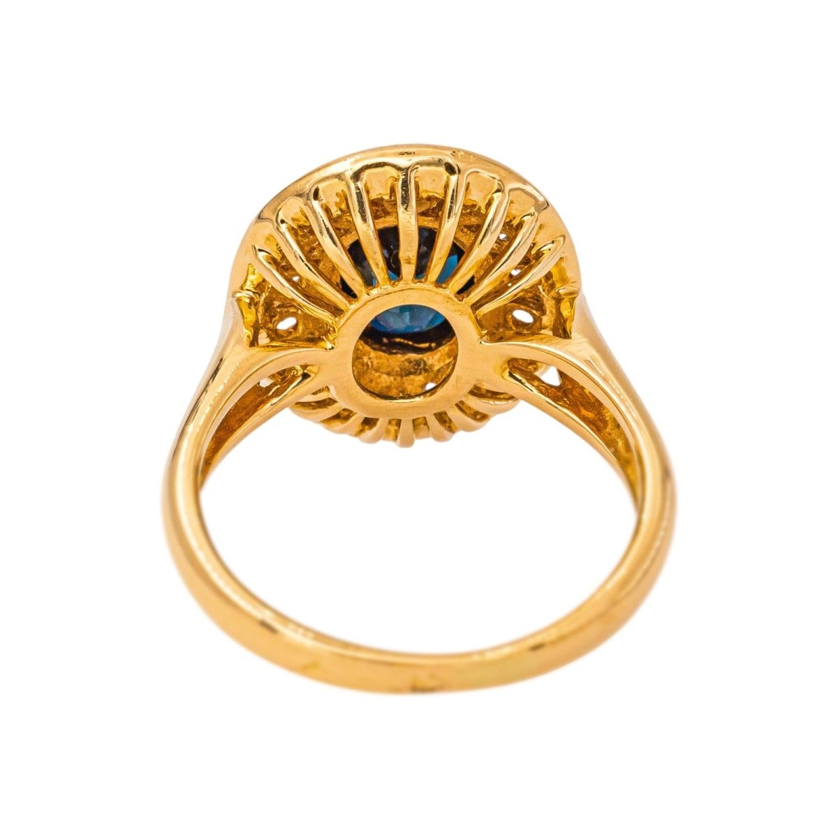 Bague Pompadour Or jaune Saphir - Castafiore