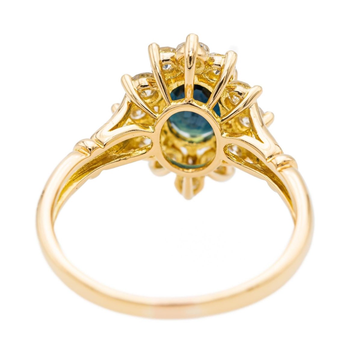 Bague Pompadour Or jaune Saphir - Castafiore