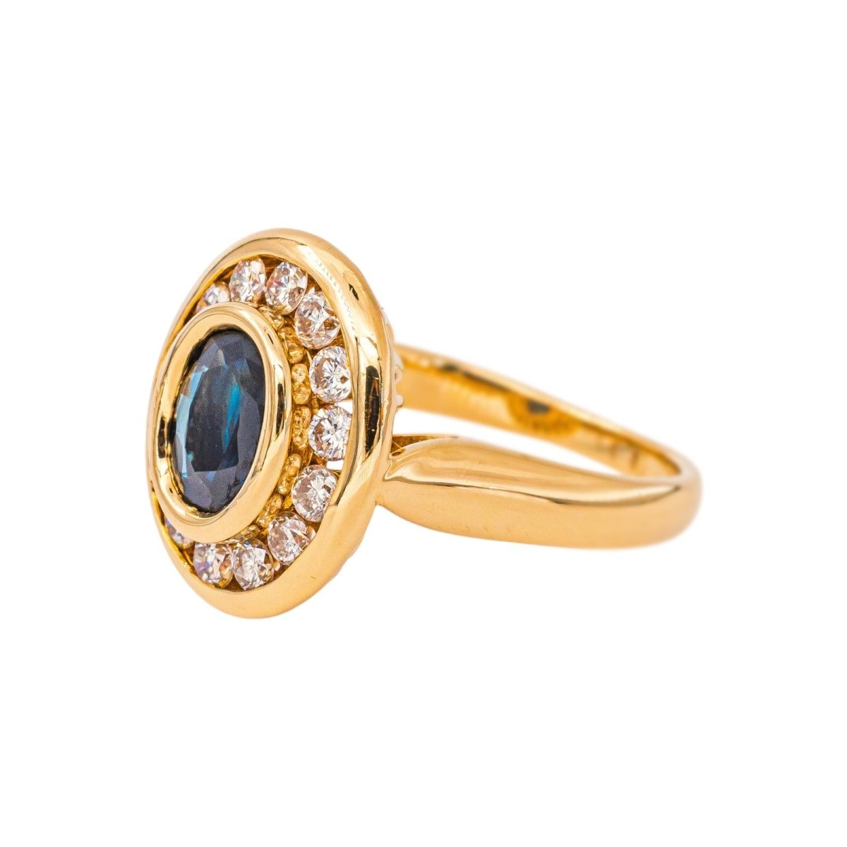 Bague Pompadour Or jaune Saphir - Castafiore