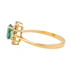 Bague Pompadour Or jaune Tourmaline - Castafiore