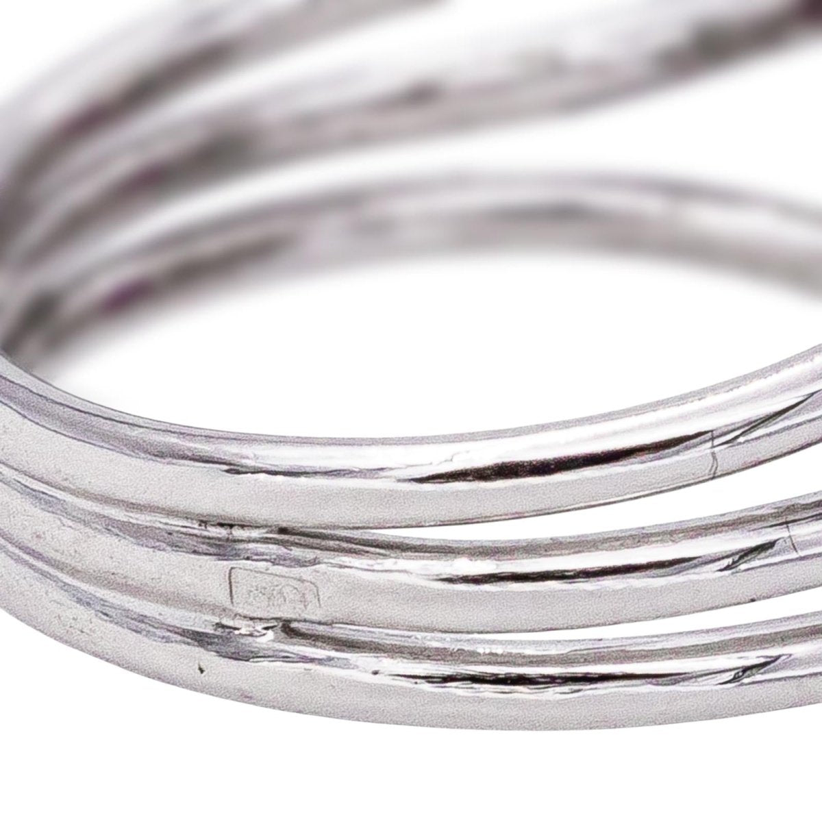 Bague Pompadour Platine Rubis - Castafiore