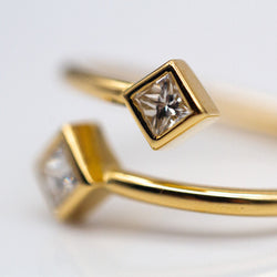 Bague PRINCESS en or jaune et diamants - Castafiore