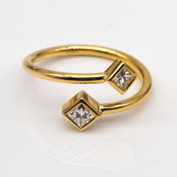 Bague PRINCESS en or jaune et diamants - Castafiore